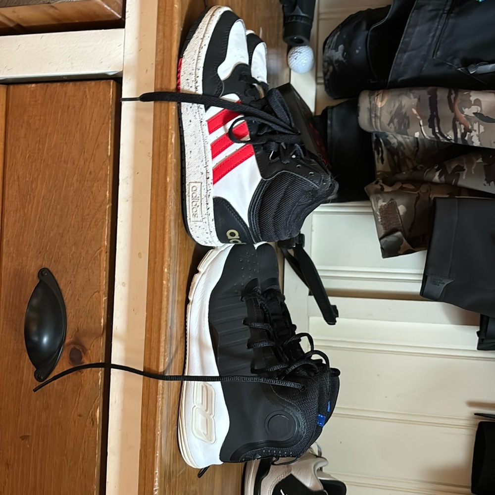 Kids 13 high tops curry and adidas
